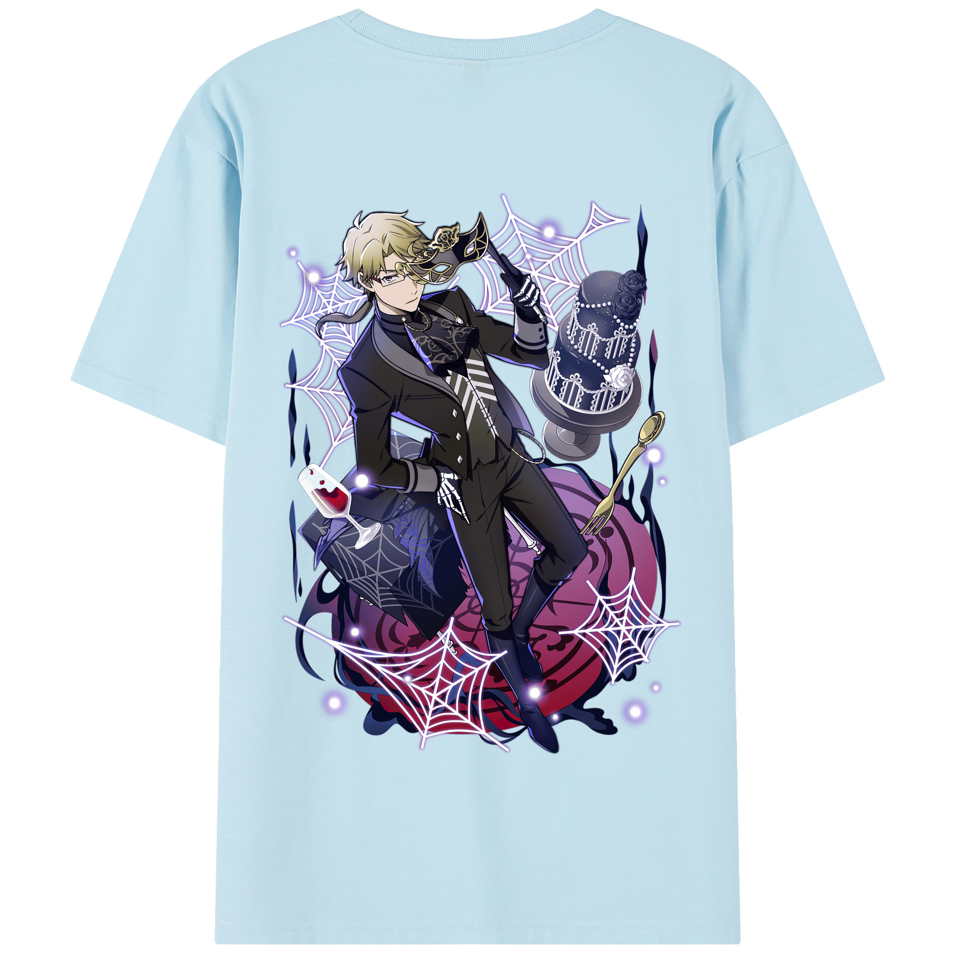 （画像用） 文豪ストレイドッグス Bungo Stray Dogs 綿100％半袖Tシャツ（背面プリント）